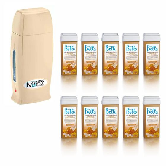 Imagem de Kit Rollon BEGE + 10 refil CAMOMILA C/ CALÊNDULA - Mega Bell