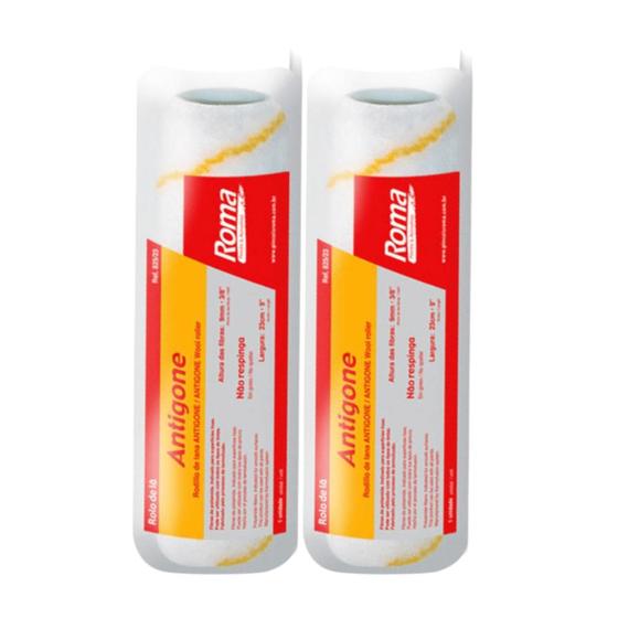 Imagem de Kit Rolo De La Anti Gota De Pelo Baixo 825/23 23Cm 02 Unid