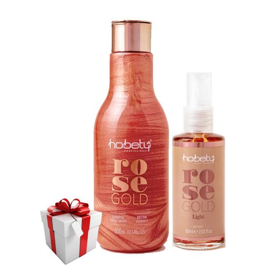 Imagem de Kit Rose Gold 300ml e 60ml - Fortalece Cabelos Fragilizados