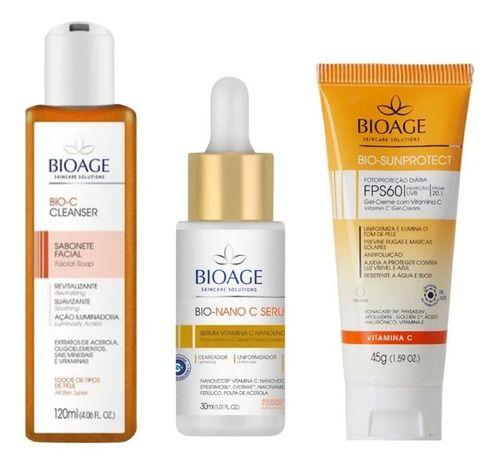 Imagem de Kit - Rotina Vitamina C Serum Facial + Protetor Solar Bioage