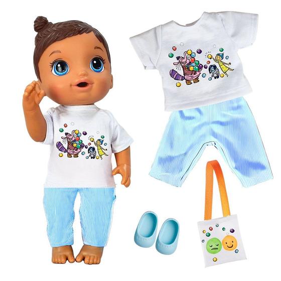 Imagem de Kit roupa boneca para baby alive 4 peças - diverte a mente