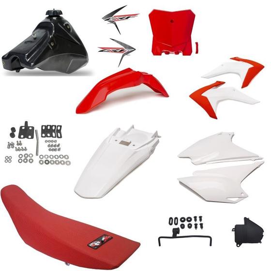 Imagem de Kit Roupa Crf 230 Adaptavel Xr200 Tornado Bros Xtz Amx