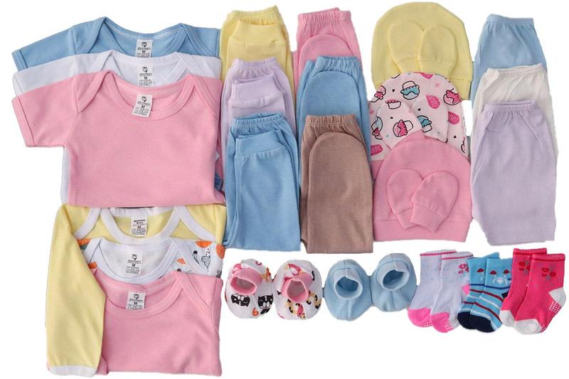 Imagem de Kit Roupa De Bebe 42 Peças Enxoval Maternidade Body E Mijão 