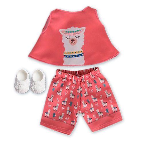 Imagem de Kit Roupa de Boneca Baby Alive e Little Mommy Bata e Calça Lhama Laço de Fita