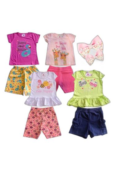 Imagem de Kit Roupa Infantil Menina 4 Conjunto Premium e Mimo Presente