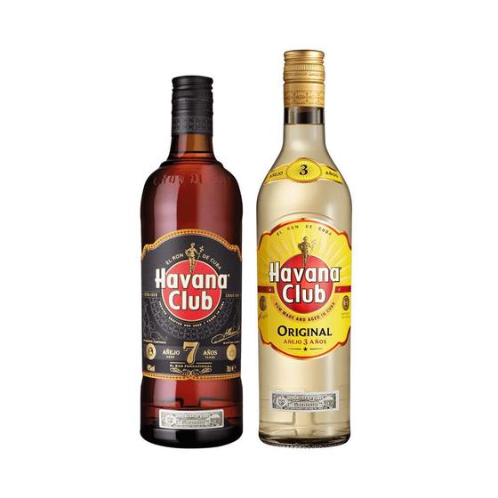Imagem de Kit Rum Havana Club Rum 7 anos 750ml + Rum Havana Club Rum 3 anos 750ml
