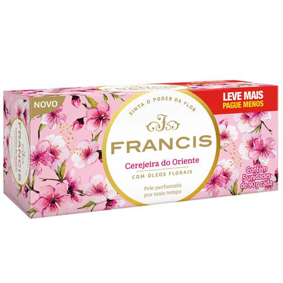 Kit Sabonete Francis Cerejeira Do Oriente 5 unidades de 90g Menor preço em Kit Sabonete Francis Cerejeira Do Oriente 5 unidades de 90g