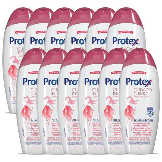 Imagem de Kit Sabonete Íntimo Líquido Protex Delicate Care 40ml C/ 12 un