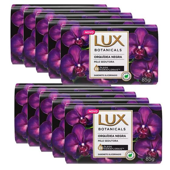 Imagem de Kit Sabonete Lux Botanicals Orquídea Negra 85g 10 Unidades