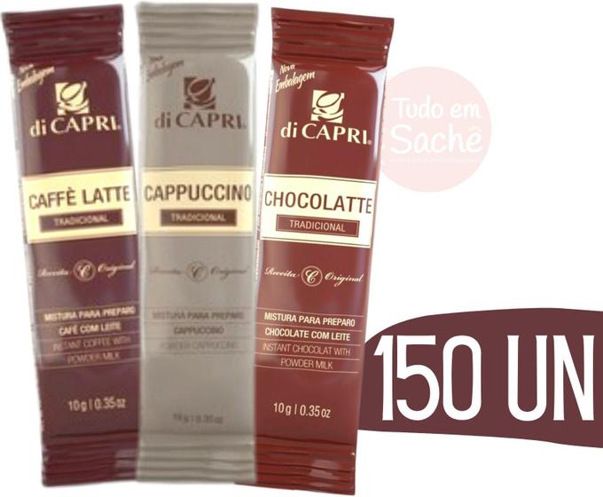 Imagem de Kit Sachê Di Capri Chocolate + Cappuccino + Café Leite 150U