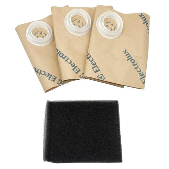 Imagem de Kit Saco Coletor com Filtro para Aspirador Electrolux Flex S