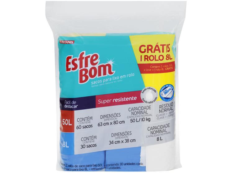 Kit Saco de Lixo EsfreBom em Rolo Menor preço em Kit Saco de Lixo EsfreBom em Rolo