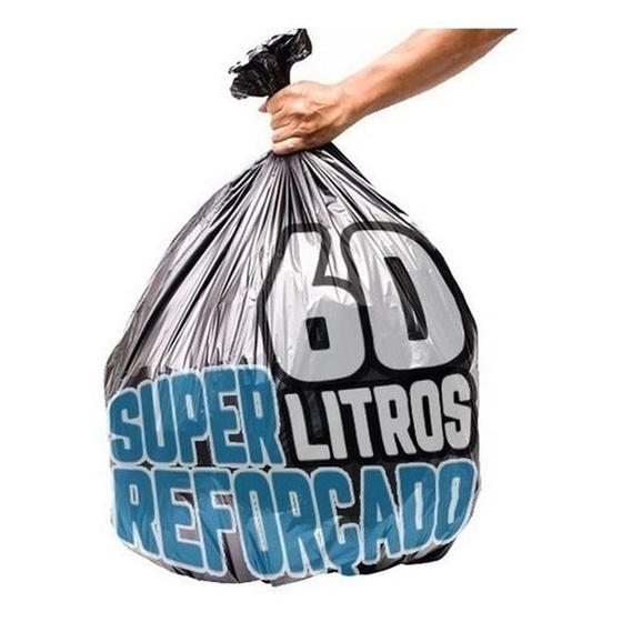 Imagem de Kit Saco Lixo 60 Lts 100un Preto + 100un Azul Super Reforçad