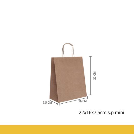 kit Sacola kraft Mini com 10 unidades nobpack Sacolinha Surpresa