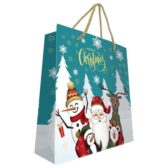 Kit Sacola Natal Glitter 6 Itens 1,030kg Santa Edwiges Cesta de Natal Magazine Luiza