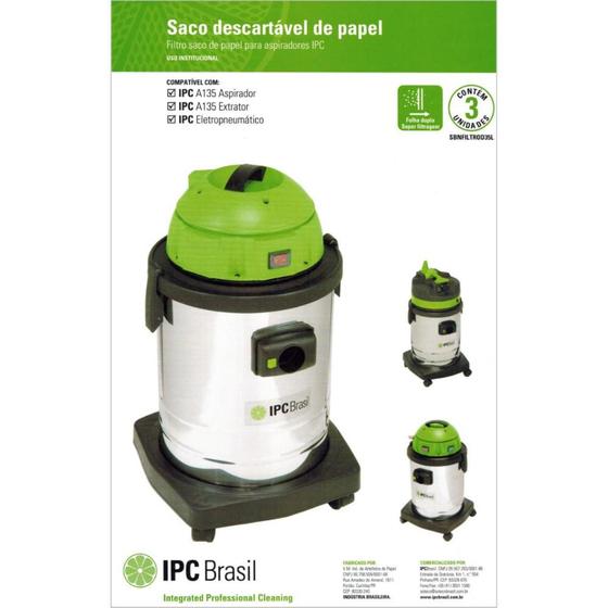 Imagem de Kit Sacos Desc. 35L Para IPC Soteco A135 C/3 Unid