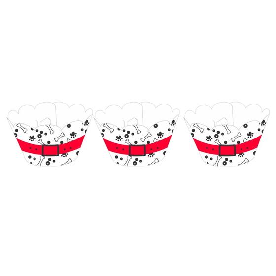 Imagem de Kit saia p/ cupcake estampada pets c/ 36 un - nc toys