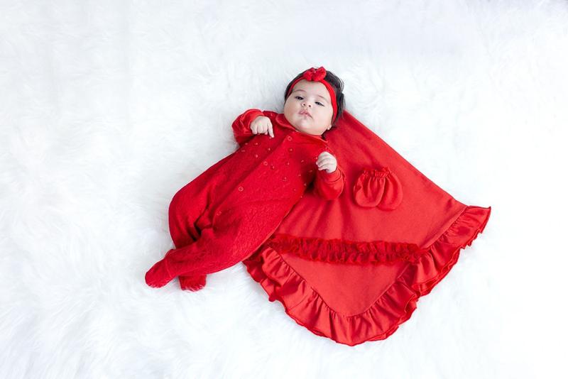 Imagem de Kit Saída De Maternidade Pérola Vermelha