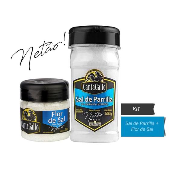 Kit sal de parrilla netao 500g   flor de sal 140g cantagallo - Sal ...
