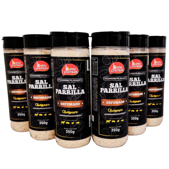 Imagem de Kit Sal de Parrilla Para Churrasco Completo Com Pimenta do Reino 6 Unidades 350g Bahia Premium 5 Sabores