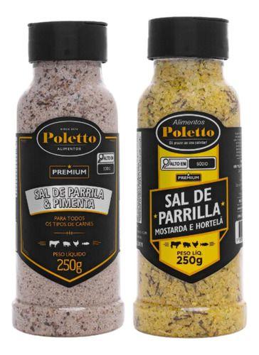 Imagem de Kit Sal De Parrilla Pimenta E Mostarda Com Hortelã Poletto