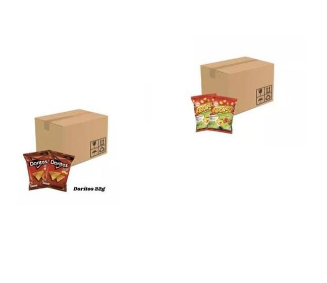 Imagem de Kit Salgadinho Mini Doritos Fandangos- Mini Biscoitos 200un