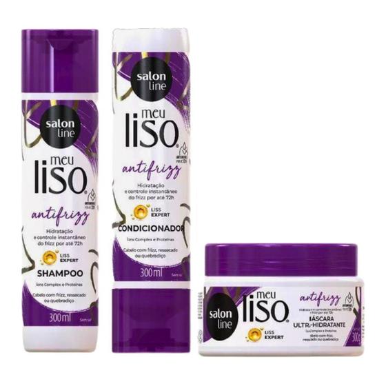 Imagem de Kit Salon Line Meu Liso Antifrizz Liss Expert C/3