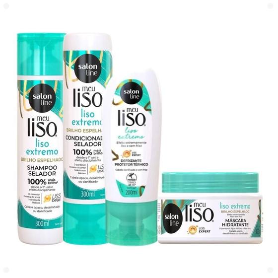 Imagem de Kit Salon Line Meu Liso Extremo Com 4