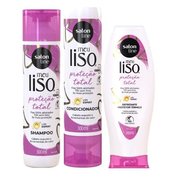 Imagem de Kit Salon Line Meu Liso Proteção Total C/3