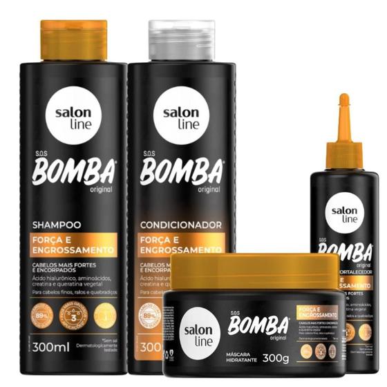 Imagem de Kit Salon Line S.o.s Bomba Força e Engrossamento C/4