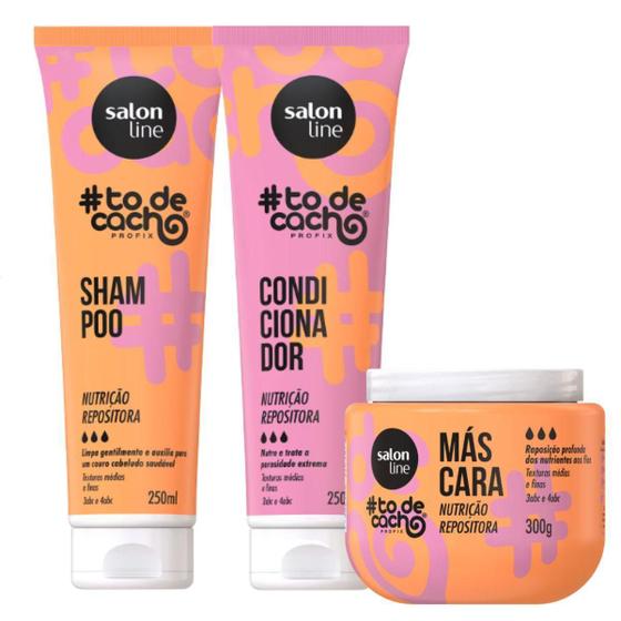 Imagem de Kit Salon Line Todecacho Nutrição Repositora C/3