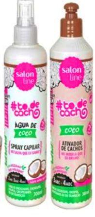 Kit Salon Line Todecacho Spray Agua De Coco Ativador De Cacho Coco Liberado Ativador De Cachos Magazine Luiza