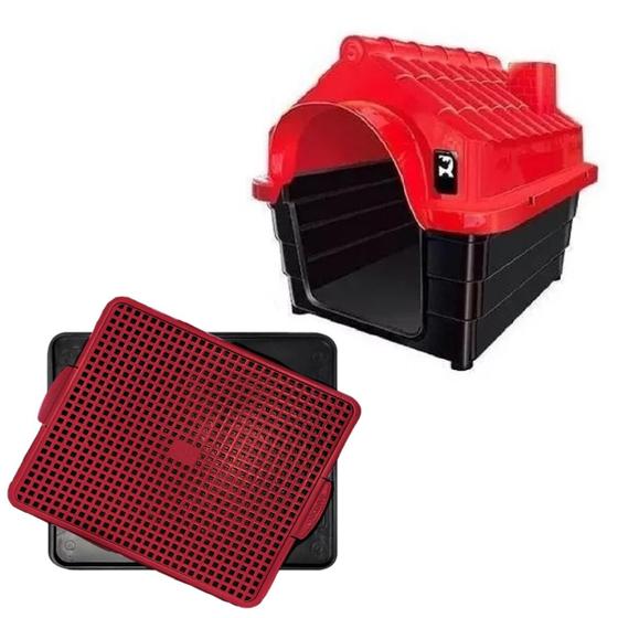 Imagem de Kit Sanitario Canino Educador Facil + Casa Pet Casinha N3