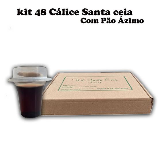 Imagem de Kit Santa Ceia Suco Natural e Pão Ázimo - com 48 unidades