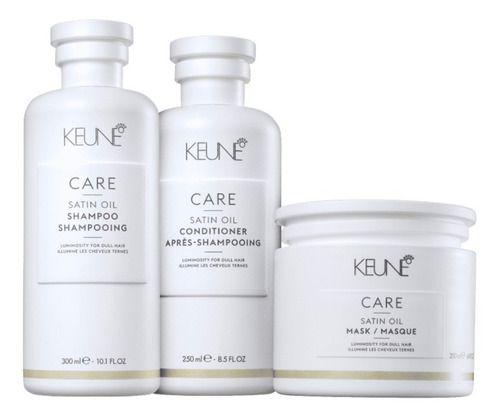 Imagem de Kit Satin Oil Keune- Trio Shampoo, Condicionador E Máscara