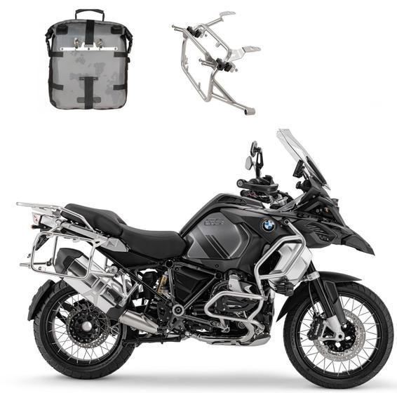 Imagem de Kit Saxon Par Alforje+Adaptador Bmw Adventure 850/1200/1250