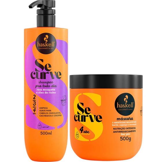 Imagem de Kit Se Curve Shampoo + Máscara 3 Manteigas 500ml Haskell