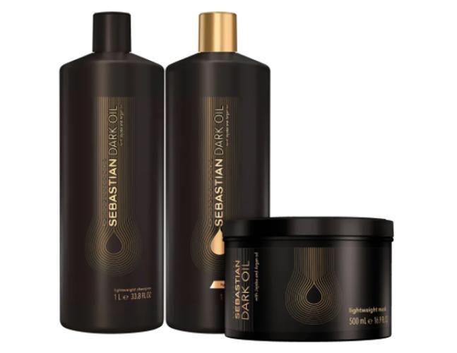 Imagem de Kit Sebastian Dark Oil Shampoo, Condicionador+Máscara