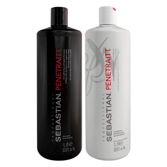 Kit Sebastian Penetraitt Shampoo 1000ml + Condicionador 1000ml - Kit ...