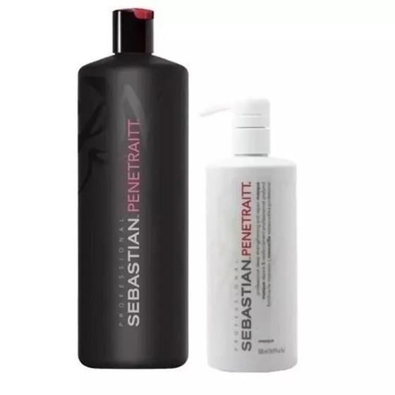 Imagem de Kit Sebastian Penetraitt Shampoo 1000ml e Máscara 500ml