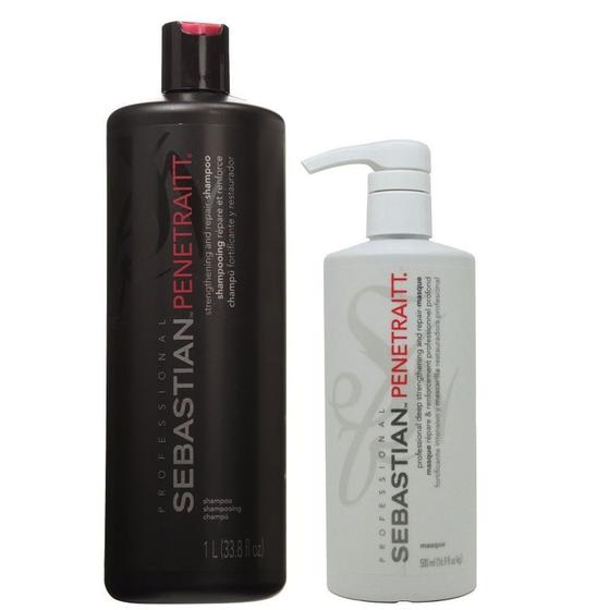 Imagem de Kit Sebastian Penetraitt Shampoo 1000ml + Máscara 500ml