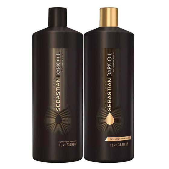 Imagem de Kit Sebastian Professional Dark Oil Shampoo 1000ml + Condicionador 1000ml