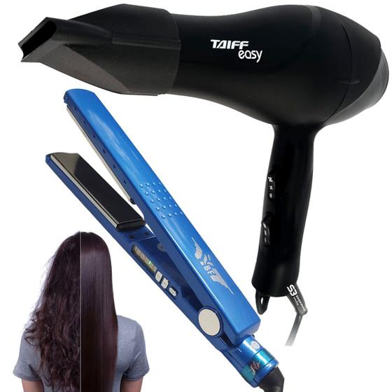 Imagem de Kit secador de cabelos taiff e chapinha progressiva selagem