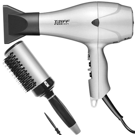 Imagem de Kit - secador taiff fox ion prata 2000w 220v + escova proart ricci perfetti brillare 9r106hkh "g"