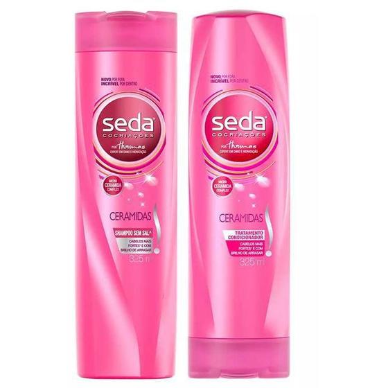 Kit Seda Shampoo + Condicionador Ceramidas 325ml Menor preço em Kit Seda Shampoo + Condicionador Ceramidas 325ml