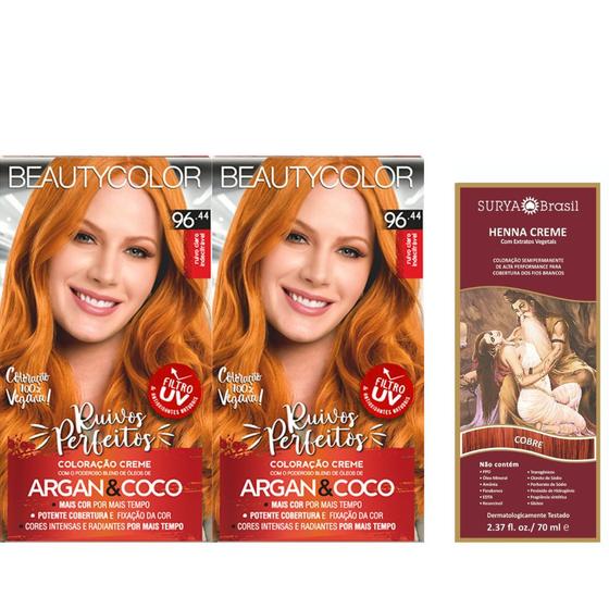 Imagem de Kit Segredo da Cor - Beauty Color 96.44 e Henna Creme Cobre