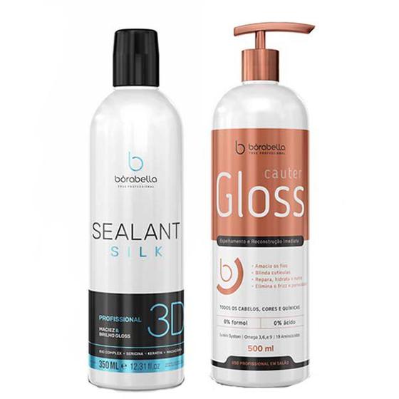 Imagem de Kit Selagem 3D 350ml e Cauter Gloss 500ml Borabella