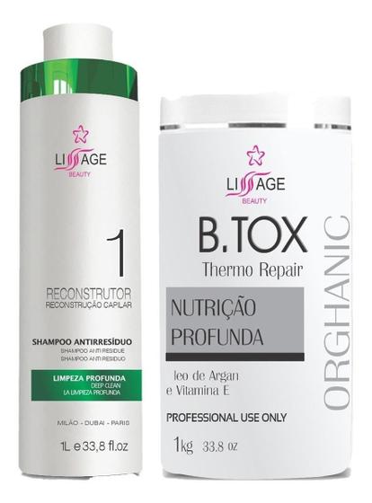 Imagem de Kit Selagem Botox Redutor De Volume Alisamento Profissional