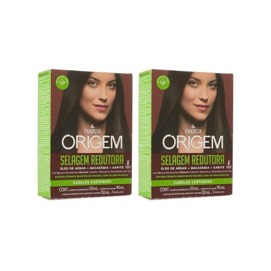 Imagem de Kit Selagem/Redutora Origem Castanhos - Kit Com 2Un