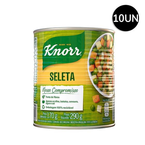 Imagem de Kit Seleta De Legumes Em Conserva Knorr Lata 170G 10 Unidades